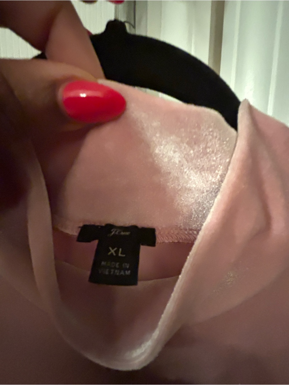 J crew Pink Velvet Women's Lounge Top - XL